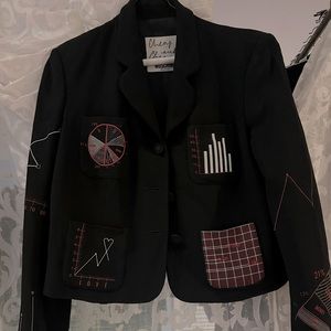 Moschino black jacket perfect for the fun professional